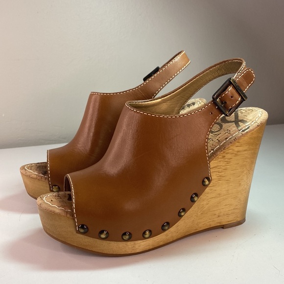 Sam Edelman Camilla Tan Wedge Sandals - Picture 4 of 10